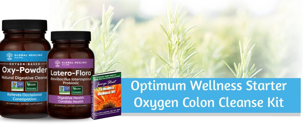 Optimum Wellness Starter Oxygen Colon Cleanse product page banner 2021