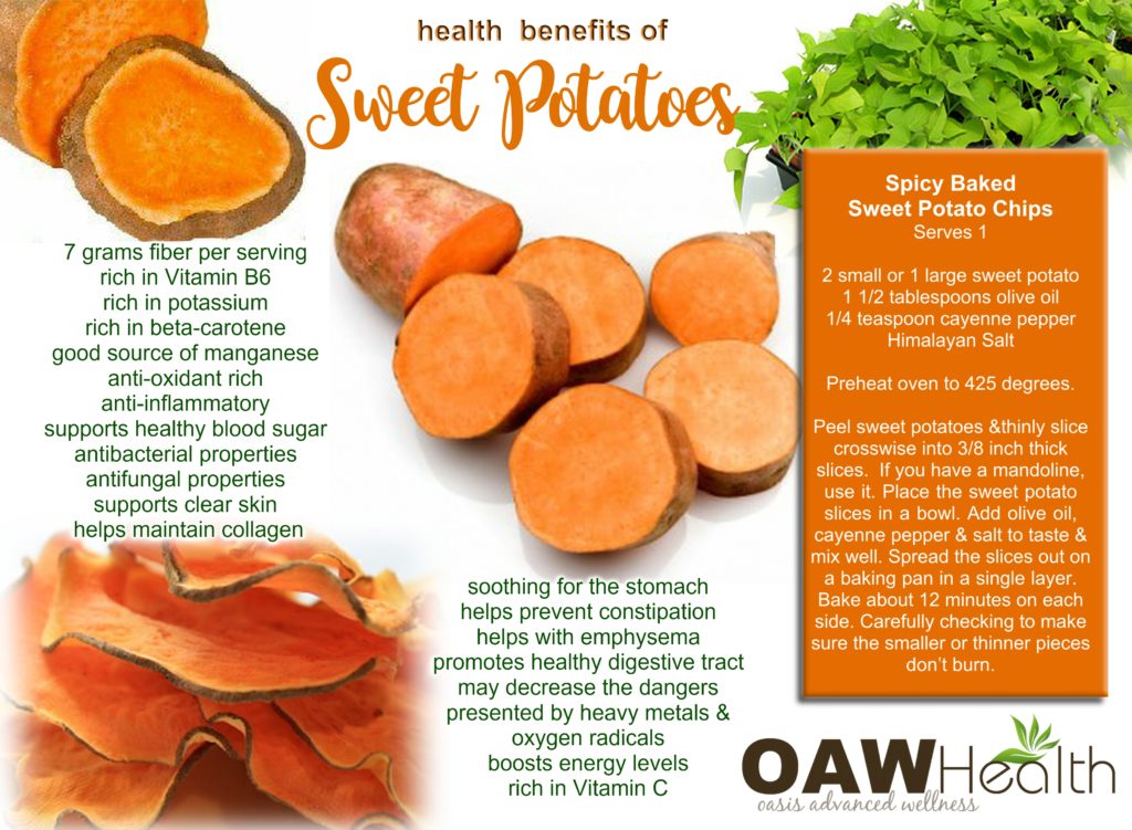 health benefits of sweet potatoes
