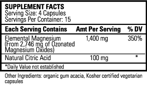 oxy-powder supplement facts 60 ct