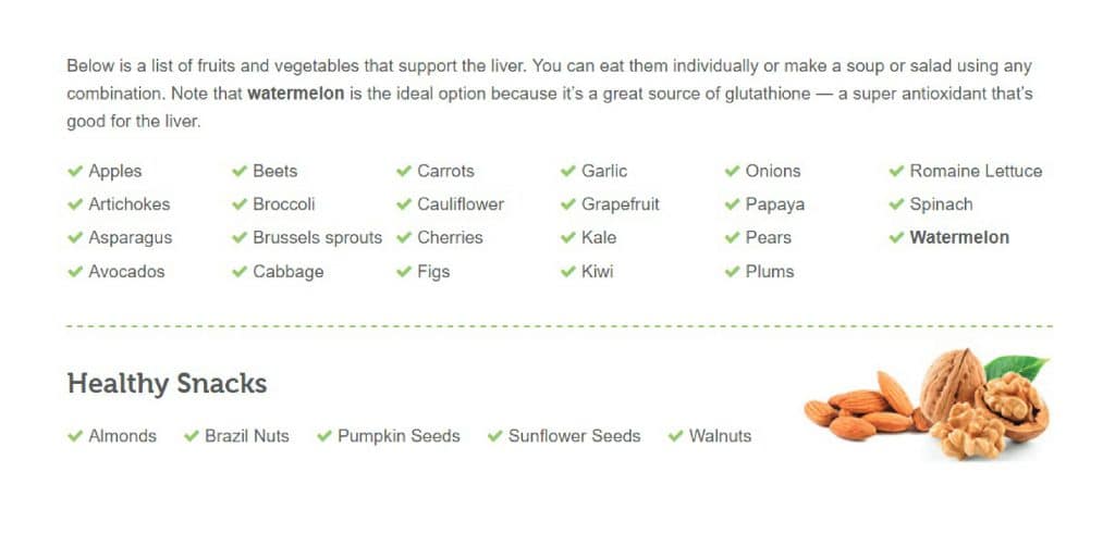 Foods that support the liver Foods that support the liver